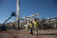 Construction Site Where Drones Are Utilized