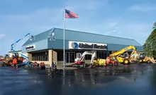 United Rentals branch location with equipment out front