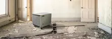 Air scrubber in a room that's being remodeled