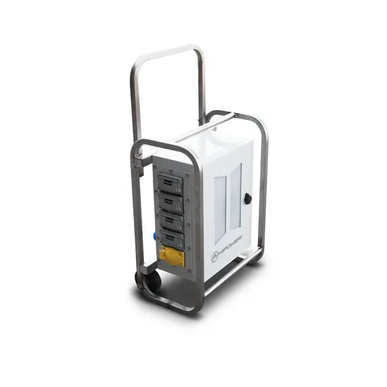 White and Silver HiPower portable mill panel