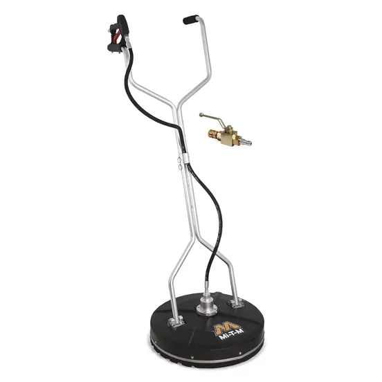 Black MiTM Pressure Washer Surface Cleaner with Rotary Wash Brush