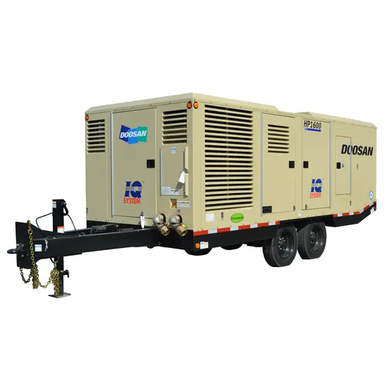 Beige Doosan air compressor