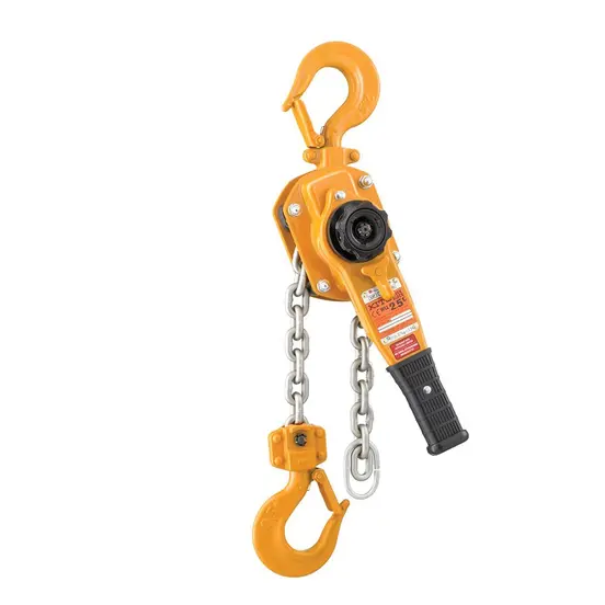 Yellow and black ans silver KITO Come-Along, 6 Ton