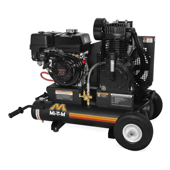 Black Mi-T-M Air Compressor, 15-20 CFM, Gas Powered