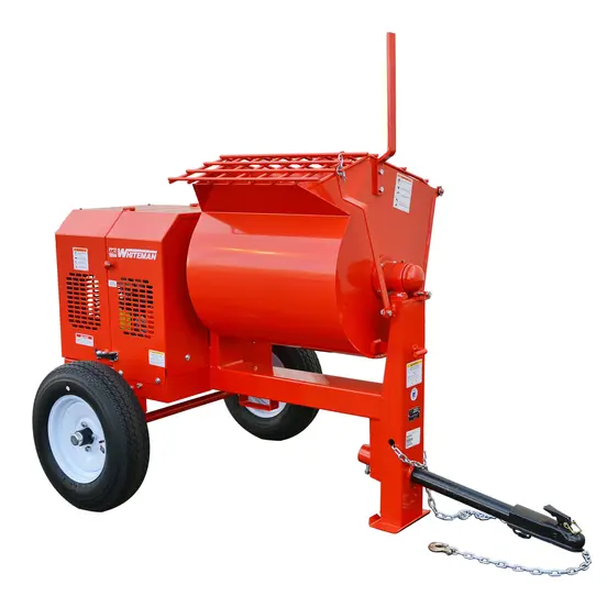 Red MULTIQUIP Mortar Mixer, 7 cubic ft., Gas Powered