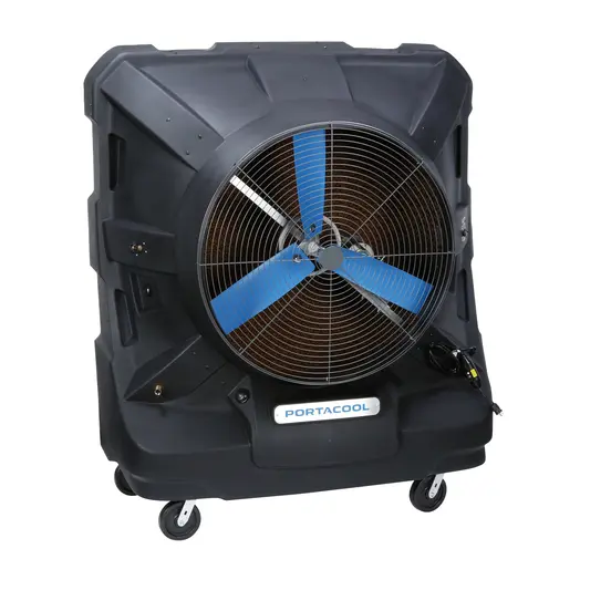 Black PORTACOOL Evaporative Cooling Fan, 22,500 CFM, 48 in.