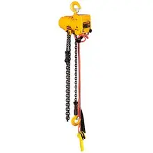 yellow chain hoist product shot